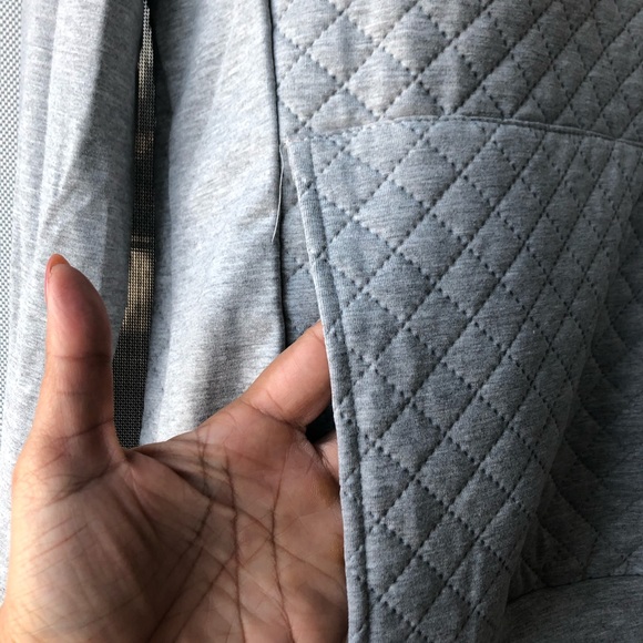 NWOT cute grey pullover (half-zip) - Picture 5 of 6